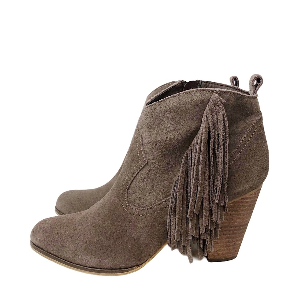 Steve Madden Ohio Suede Fringe Ankle Boots
